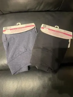 産前・産後兼用ショーツ ネイビー・ブラック M~L ２点セット