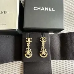 CHANEL ゴールド ドロップピアス