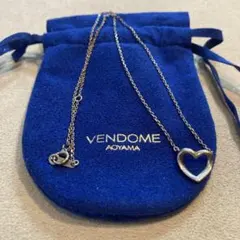 ヴァンドーム　アオヤマ　ハートモチーフ　ネックレス　V刻印　silver592