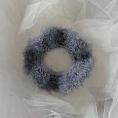 シュシュ　編み物　ハンドメイド　最短3月21日発送