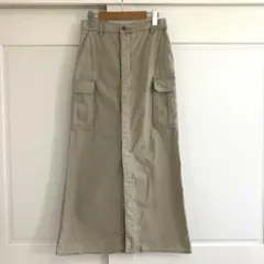PLAGE Slit Cargo スカート ロング ベージュ 38 美品のサムネイル