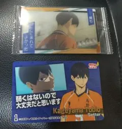 【ハイキュー】影山飛雄 ステッカー カード ソーセージ ウエハース 稲荷崎