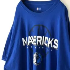 NBA MAVERICKS マーベリックス Tシャツ 2XL ブルー 青 古着
