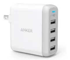 ANKER PowerPort 4 ホワイト USB急速充電器