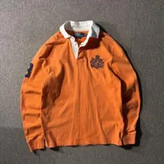 POLO by RALPH LAUREN ラガーシャツ オレンジ 長袖 90s