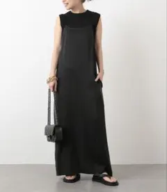 ⭐︎美品　Deuxieme Classe リゾートドレス ブラック ⭐︎美品 Deuxieme Classe リゾートドレス ブラック