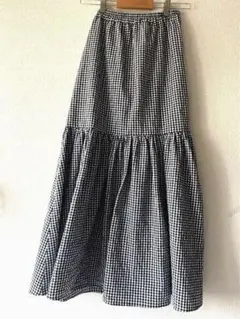 アースミュージックエコロジー最終値下げ❣️ティアードギンガムチェックスカート✨