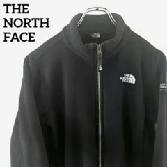 【希少】ノースフェイス キッズ フリースジャケット 刺繍 ブラック 150