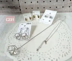 Ｃ231新品ピアス＆ロングネックレスまとめ売り