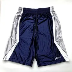 asics アシックス バスケットボールパンツ　ネイビー/グレー バスパン　Ｌ