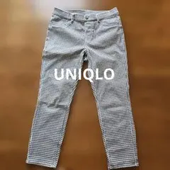 UNIQLO クロップドパンツ チェック