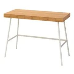 美品　IKEA LILLÅSEN リルオーセン　デスク　竹　102x49 cmのサムネイル