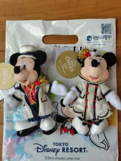 【美品】東京ディズニーリゾート ミッキー ミニー ぬいぐるみバッジ 2019