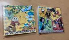 新品⭐︎ポケモンデコキャラシールホルダー2冊