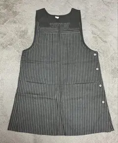 ☆新品☆ 難あり　エプロン　ストライプ　ブラウン/茶　クラウドナイン　M〜Lのサムネイル