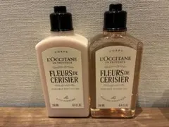 おまけ:布袋】ロキシタン ボディ用洗浄液&ボディ用乳液のセット 各