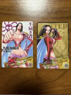 ピ*ノ様 arカードダス　ボア・ハンコック　２枚セット　小傷あり。