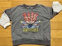 グレー トレーナー BEST DAYS AWESOME 95