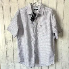【新品】アーノルドパーマーARNOLD PALMER 総柄半袖シャツ　Lサイズ