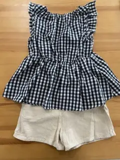 セットアップ ギンガムチェック 140cm