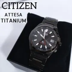 ⭐️世界1500本限定⭐️CITIZEN ブラックチタン アテッサ 電波ソーラー