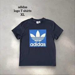 アディダス　Tシャツ トレフォイルロゴ ネイビー　古着　スポーツ　アメカジのサムネイル