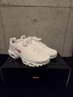 Supreme×Nike Air Max Plus ホワイト/スピードレッド