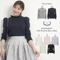 ［ Liala×PG ＊フリルネック & スリーブ ニット ］