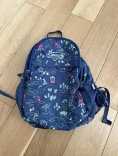 Coleman アウトドア柄リュック ネイビー