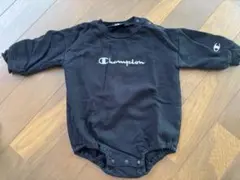 Champion ベビー ロンパース カバーオール 長袖 ブラックのサムネイル
