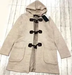 新品★訳あり ジャスグリッティー　ニット　カーディガンコート　裏地付き　ベージュ