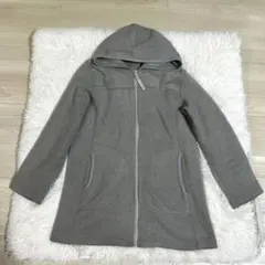 美品✨グレー フリースジャケット Mサイズ フード付き✨