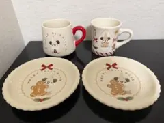 ディズニー　リルリンリン　マグカップ　皿　スーベニア　2024　クリスマスのサムネイル