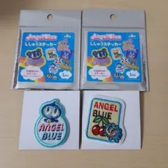 ANGEL BLUE エンジェルブルー ししゅうステッカー