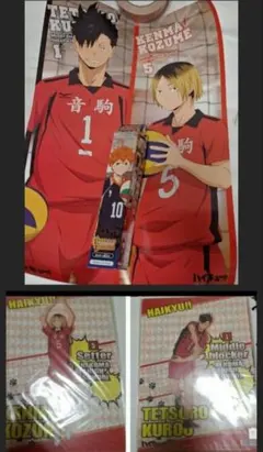 ハイキュー　黒尾鉄朗　孤爪研磨　ポスター　クリアファイル　キャラポスコレクション
