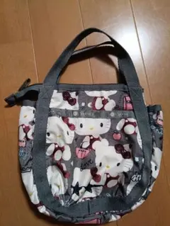 Hello Kitty ショルダーバッグ 小型 グレー系