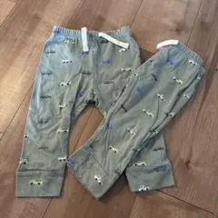 Baby GAP クルマ柄 グリーン　パンツ 80cm 2点セット