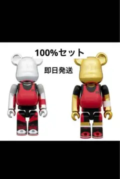 BE@RBRICK Michael Jordan 100% 2個セット BE@RBRICK Michael Jordan 1985 Air Jordan Collectible Figure