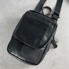 美品⭐️ヨウジヤマモトプールオム 2way ショルダーバッグ レザー ネイビー 2025年最新】Yohji Yamamoto POUR HOMME ショルダーバッグの人気