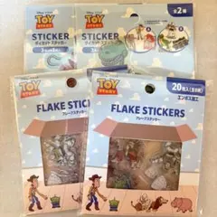 セリア トイストーリー　シール　フレークステッカー　ダイカットステッカー　4個