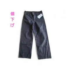 新品 COS FACADE デニム ブラウン ストレート 28 タグ付きのサムネイル