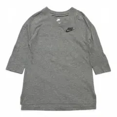 NIKE ナイキ JUST DO ITプリント 七分袖 Tシャツ グレー Sのサムネイル