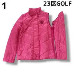 23区GOLF 2way 中綿ジャケット スナップ ベスト 1