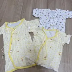 【ミキハウス美品】ベビー肌着 3枚セット 短肌着 コンビ肌着