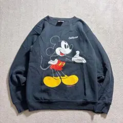 80s Disney ディズニー ミッキーマウス USA製 スウェット ブラック