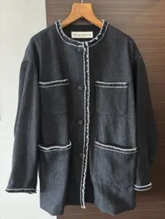 THE SHINZONE シンゾーン ツイード ノーカラージャケットのサムネイル