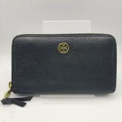 トリーバーチ　長財布　財布　ウォレット　ラウンドジップ　ブラック