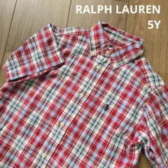 【RALPH LAUREN】 半袖 シャツ トップス ブラウス チェック柄