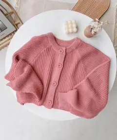 AS KNOW AS plus クロップドニットカーディガン