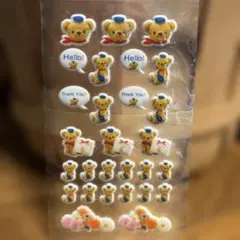 くまのキャラクターシールセット